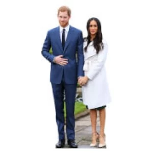 image of Prince Harry & Meghan Markle Mini Cardboard Cut Out