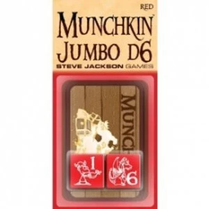 image of Munchkin Jumbo D6 Red