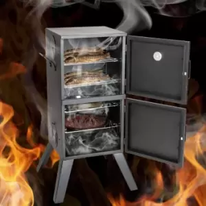 Image of Tectake Smoker With Temparature Display Black