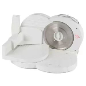 Image of Progress EK3683P Compact Electric 150W Food Meat Cheese Bread Slicing Machine - White