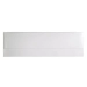 Image of Cooke Lewis Rigid Gloss White acrylic White Straight Bath end panel W750mm