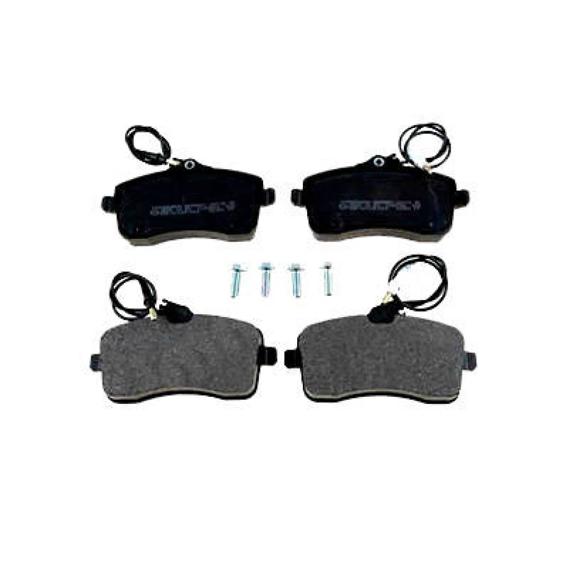 Image of ZIMMERMANN 24134.200.1 Brake pad set Front Axle, incl. wear warning contact, Photo corresponds to scope of supply, with bolts/screws Brake Pad Set,di