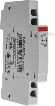 Image of ABB DIN Rail Mount Auxiliary Contact, NC/NO, 10 A, 24 V ac/dc