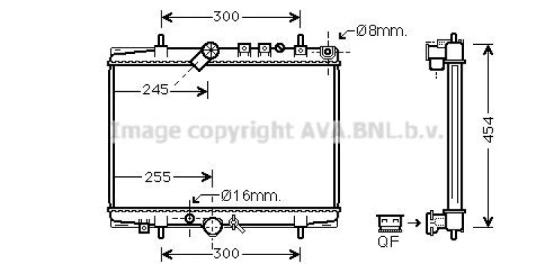 Image of Engine radiator PRASCO PEA2217