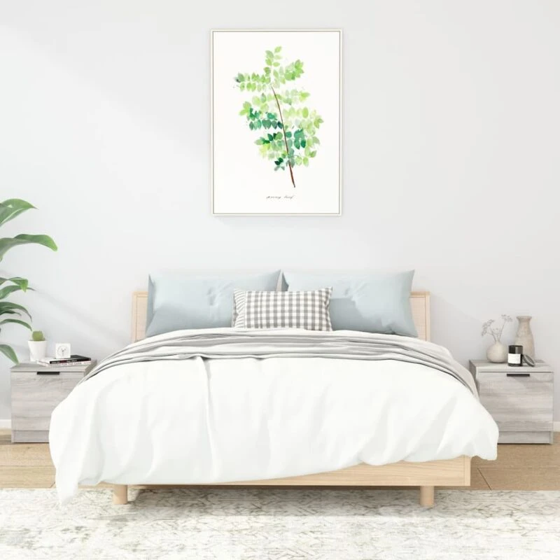 Image of VIDAXL Bedside Cabinets 2 pcs Grey Sonoma 40x39x40cm Vidaxl 8720286968017