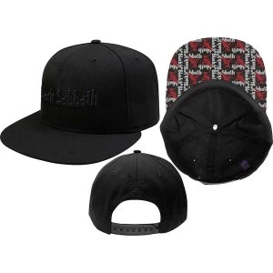 image of Black Sabbath - Logo & Demon Snapback Cap