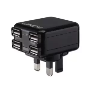Image of Lindy 73354 Indoor Black mobile device charger