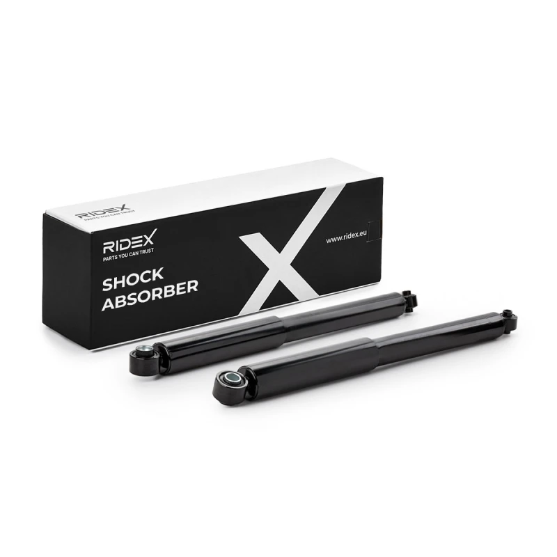Image of RIDEX 854S2622 Shock absorber Rear Axle, Gas Pressure, Twin-Tube, Telescopic Shock Absorber, Bottom eye Shock Absorber (854)