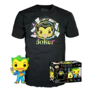 Image of DC Comics POP! & Tee Box Joker (BKLT) Size S