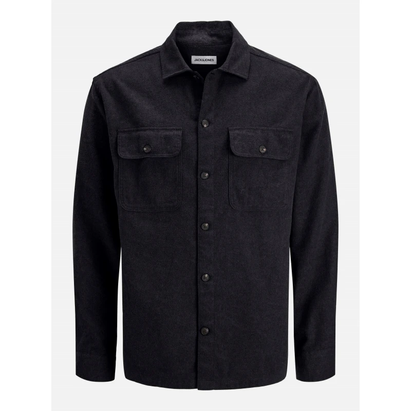 Image of Jack and Jones Charge Overshirt Mens Black male S