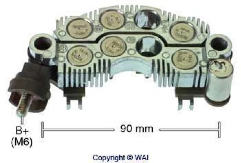 Image of WAI Rectifier, alternator WAI IYR9094