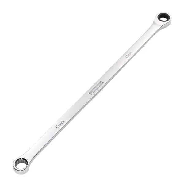 Image of Draper HI-TORQ Metric Extra-Long Double Ring Ratchet Spanner, 13mm