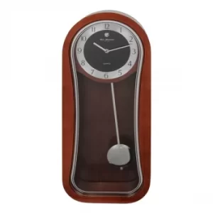 image of WILLIAM WIDDOP Contemporary Wooden Pendulum Wall Clock