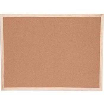 Image of Cork Notice Board 1200X900MM Wood Trim - Offis