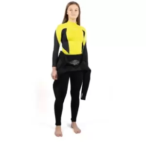 Image of Gul Uv Protect Fl Ls Jnr Rashguard - SULPH/BLK