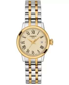 image of Tissot Classic Dream Lady Ivory Dial Two-Tone Steel Womens Watch T129.210.22.263.00 T129.210.22.263.00