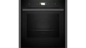 image of Neff B64CS51G0B N90 Slide and Hide Built-In Electric Single Oven Graphite