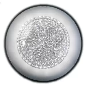 Image of Brill 50cm LED Patterned Glass Flush Ceiling Light, 4000K