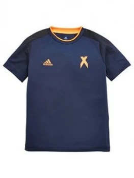Image of Boys, adidas Youth Jersey Top - Navy, Size 9-10 Years