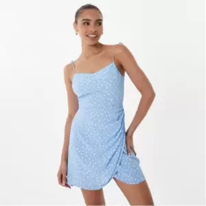 image of Jack Wills Tie Shoulder Dress - Blue