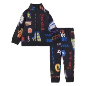 image of Nike All Over Print Tricot Tracksuit Baby Boys - Black