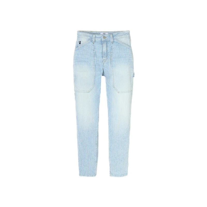 Image of Le Temps des cerises Straight Jeans For Her Le Temps des cerises Union Bleu Female 34