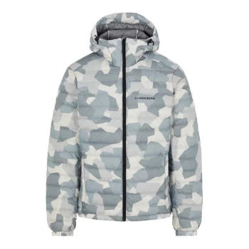 image of J Lindeberg J Thermal Hooded Jacket Mens - Grey Camo