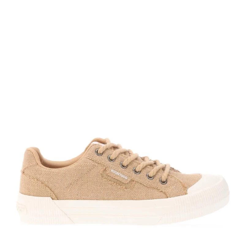 Image of (Brown, 5 (Adults')) Rocket Dog Cheery Heidi Cotton Womens Dark Natural Trainers