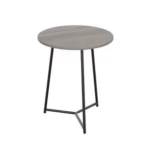 Image of Jemini Trinity Mid Table 800x800x735mm Grey OakBlack KF823667 KF823667