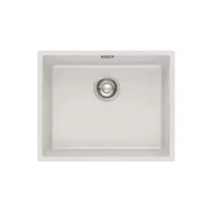 image of Single Bowl Undermount White Composite Kitchen Sink - Franke Siruis