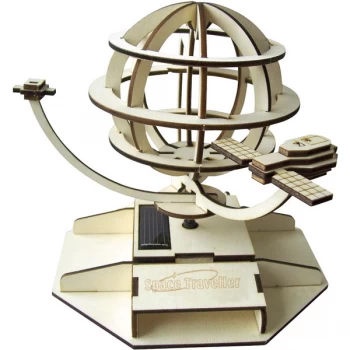 Image of Sol Expert 26780 - Solar Satellite Wood Kit - 230 x 225 x 116mm