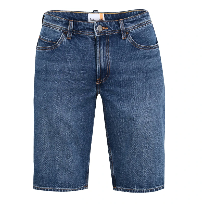 Image of Timberland Mens Denim Light Shade Chino Shorts Mid Indigo male 30