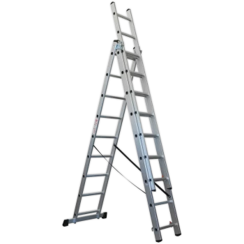 image of Sealey 3 Way Combination Ladder 6.8m