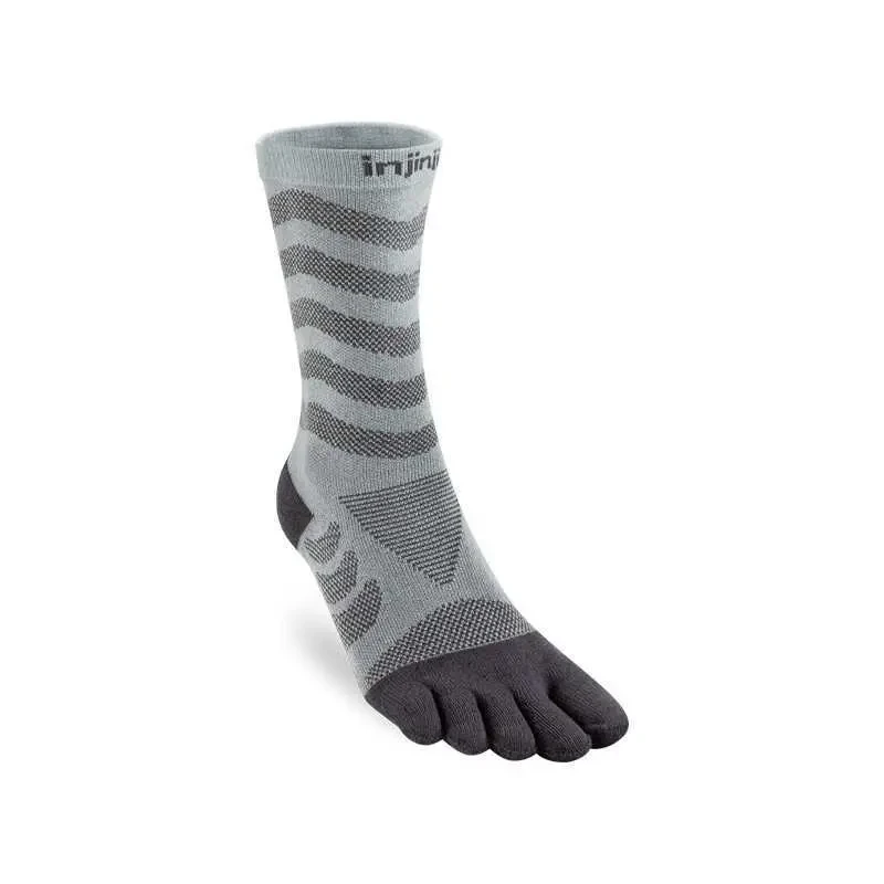 Image of Womens trail socks Injinji mini-crew Noir Female 35/40