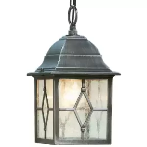 image of 1641 Genoa Outdoor Hanging Porch Lantern In Aluminium 82-015