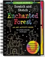 Image of enchanted forest scratch and sketch