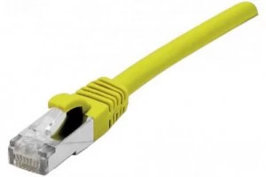 image of 0.5m Cat6a FUTP LSZH Snagless Yellow