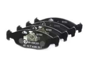 Image of ATE Brake pad set 13.0460-7051.2 Brake pads,Brake pad set, disc brake OPEL,CHEVROLET,DAEWOO,Corsa B Schragheck (S93),Astra F CC (T92)
