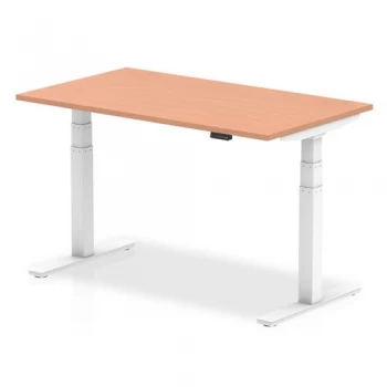 Trexus Sit Stand Desk Height-adjustable White Leg Frame 1400800mm