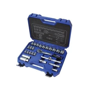 Image of Faithfull Socket Set of 26 Metric 3/8in Drive
