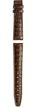Image of IWC Strap Aligator Dark Brown For Butterfly Clasp XXS