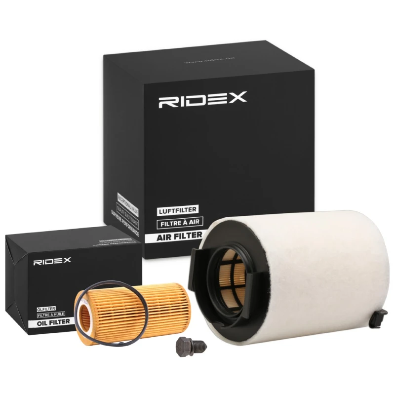 Image of RIDEX 4055F19177 Filter Set with gaskets/seals, with seal ring Filter Set (4055)