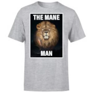 Image of The Mane Man T-Shirt - Grey - 3XL