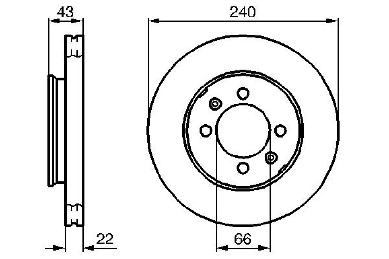 Image of Brake disc Bosch 0 986 478 813