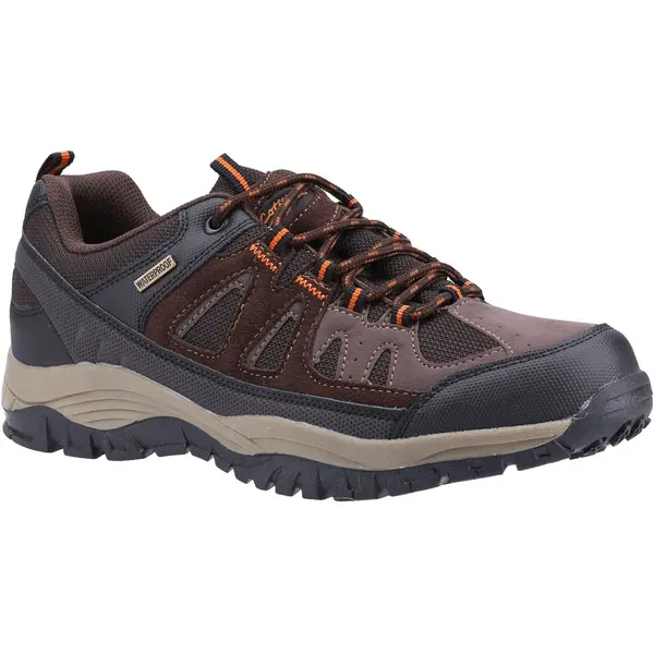 image of Cotswold Mens Maisemore Low Waterproof Walking Shoes Trainers - UK 10 Brown male GDE2708BRO10