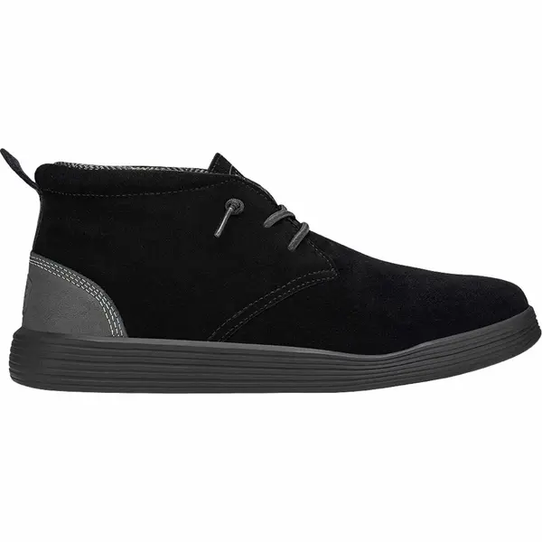 image of Hey Dude Mens Jo Lace Up Chukka Ankle Boots - UK 11 Black male GDE2670BLK11