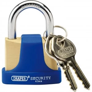 Image of Draper Solid Brass Padlock 42mm Standard