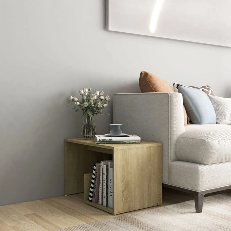Image of VIDAXL Side Table Sonoma Oak 59x36x38cm Engineered Wood Vidaxl 8720286559000