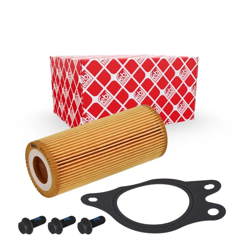 Image of FEBI BILSTEIN 45346 Oil filter Filter Insert, with bolts/screws, with gasket/seal Oil Filter (7)