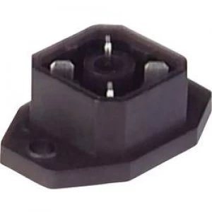 Image of Hirschmann 932 092 100 G 4 A 5 M Mounted Connector With Flange And Solder Contacts Black Number of pins4